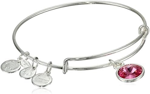 Alex and Ani Bangle Bar Imitation Birthstone Bangle Bracelet, 2.75″