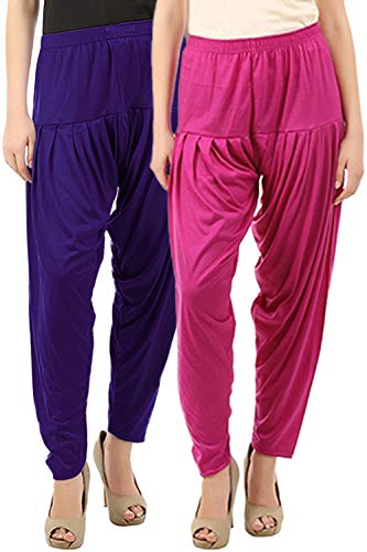 Image of Buy That Trendz Patiala Pants for Women Combo Regular Fit Cotton Patiala Salwar
