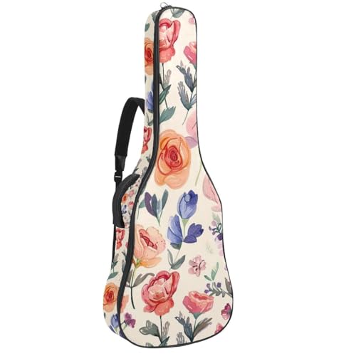 Sac à dos guitare acoustique 109cm étui souple imperméable pour guitare basse folk