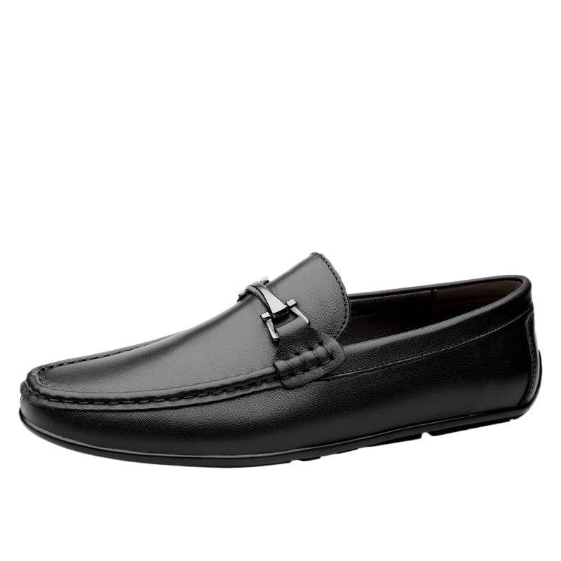 Party Loafers for Mens Pu Leather Tuxedo Classic Solid Color Prom Wedding Non Slip Rubber Sole Low Top Casual Slip On