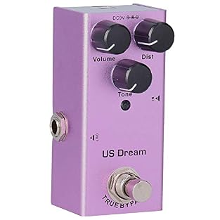 【US Dream Distortion】Electric guitar effect pedal delivers US dream distortion for clean amps needing an added gain channel. It creates tube amp style high gain tones for practice rehearsal and stage use. 【3 Knob Control】Guitar effect pedal features ...