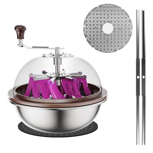 Atour 13 inch Upgraded Bud Leaf Bowl Trimmer: Sharp Stainless Steel Blades for Spin Cut Clear Visibility Dome Solid Metal Gear Box & Dry Cutting Screen - Heavy-Duty for Plants Flowers & Hydroponics