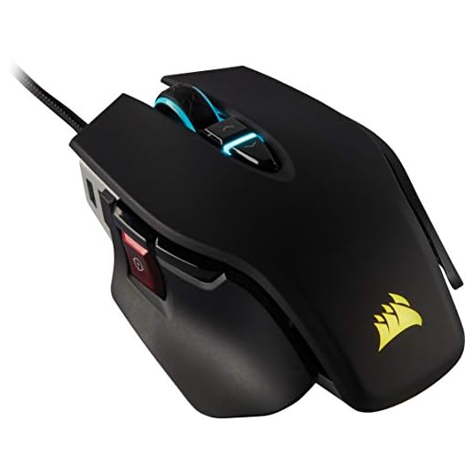 Corsair M65 RGB ELITE FPS-spelmus, Bakgrundsbelyst RGB-LED, 18000 DPI, Optisk, Svart
