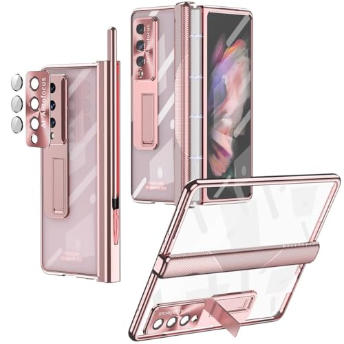 Coque Galaxy Z Fold 4 rigide magnétique avec support de visionnage et stylet