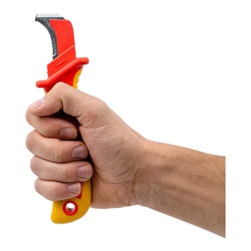 Couteau à dégainer STIER 180 mm testé VDE pour électricien - 5