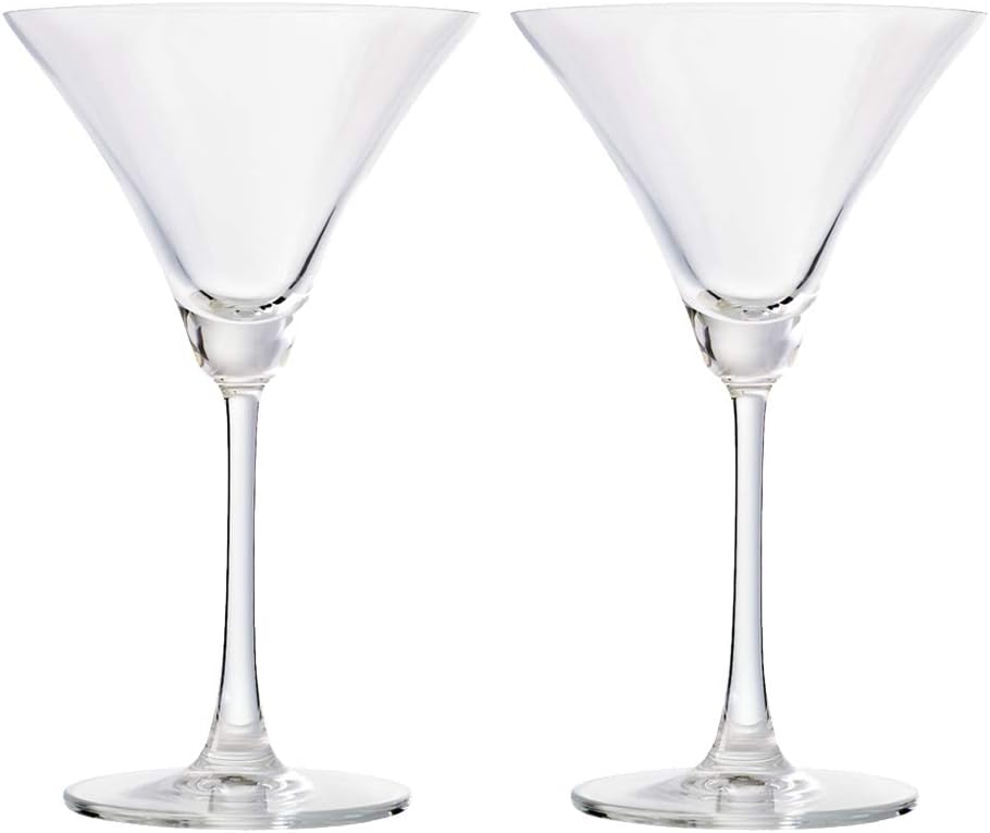 Ocean Madison Cocktail Glasses Set Of 2, Clear, 285 Ml, 015C1002, Martini Glass, Coupe Glass, Margarita Glass, V-Shaped Glass, Conical Glass