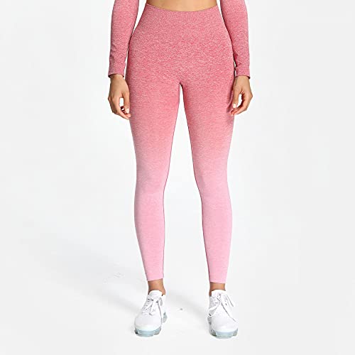 Aoxjox Seamless Leggings For Women Adapt Marl High Waist Workout Yoga Pants (Burgundy Red Marl/Burgundy Red, Medium) #TOP1