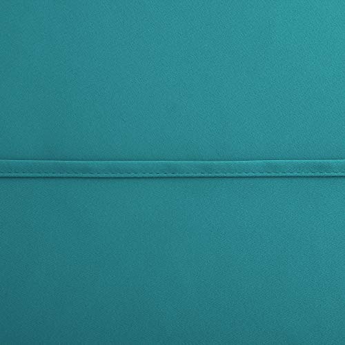 Image of KOUFALL Grommet Insulated Thermal Room Darkening Blackout Curtains-Teal-52x96