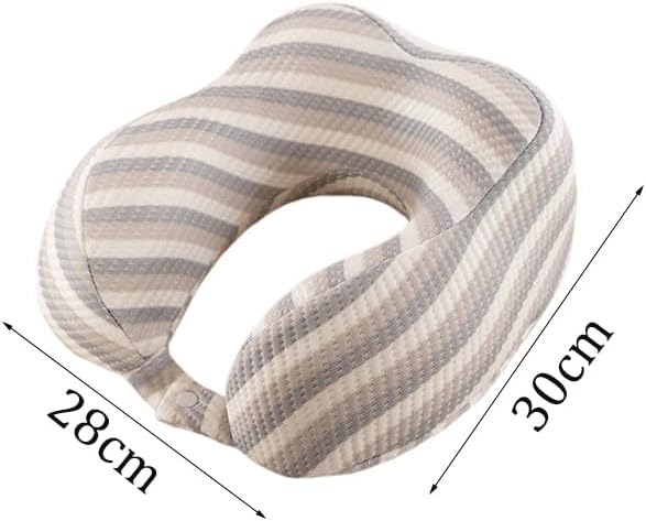 U-Shaped Pillow for Neck Support Cervical Memory Foam Travel Portable Backrest