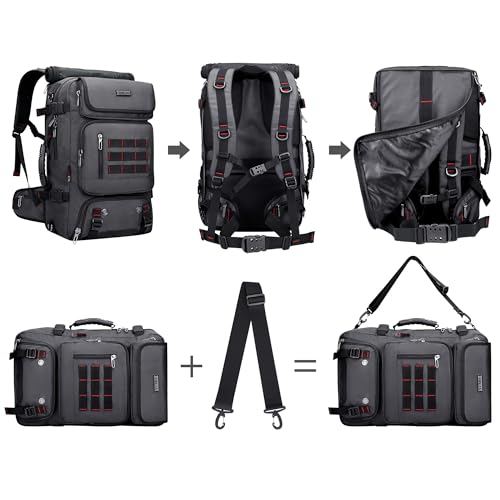 Image of WITZMAN Carry on Travel Backpack for Men Airline Approved Convertible Nylon Luggage Backpack