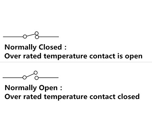 Moonlight-Tech Thermostat Kit 23Values X 1Pc Manual Reset 40-150 Degree Normally Open N/O Ksd301 Temperature Controller Switch 250V/10A For Water Heater And Other Electrical Maintenance #TOP3