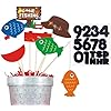 Soulchen 24 Pcs Fishing Party Centerpiece Sticks Decoration Fisherman Fishing Pole