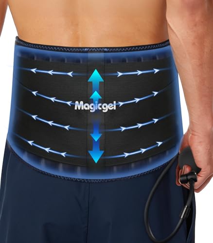 Magic Gel Back Compression Ice Pack - Hot & Cold Therapy Wrap with Air Pump for Deep Tissue Cold...