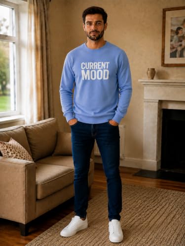 Image of Mack Jonney Men's Printed Fleece Sweatshirt|Full Sleeve Round Neck Winter Sweatshirt for Casual Wear|Travel|Gym & Everyday Style-mj-403