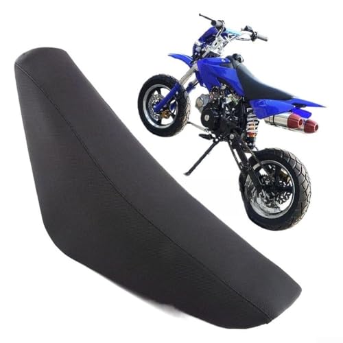 Thickened High Resilience Foam Seat Cushion for Honda CRF50 XR50 Off-Road Motorcycles, Fitment with Ergonomic Design and Construction, Black/Red+Black(Black)