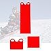 harayaa Snow Board Mat Flexible Sled Portable PE Material Lightweight Foldable Design Easy Grip Handle Suitable for Kids Adults Outdoor Winter Activities, red