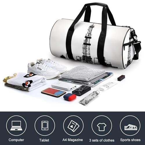 Sac de sport duffel bag bagage cabine pour randonnée et camping urbain - 4