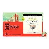 San Francisco Bay Decaf K-Cup Coffee Pods, Decaf Gourmet Blend (80 ct), Medium-Dark Roast, Commercially Compostable Single-Serve Coffee Pods, Swiss Water Process