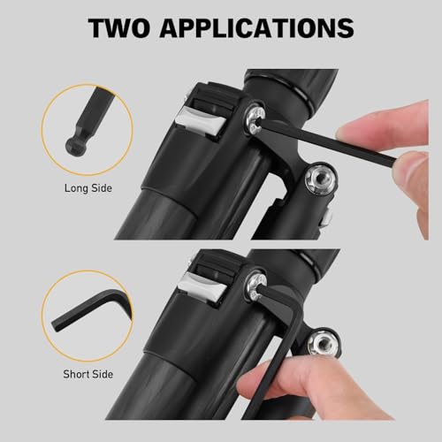 Image of ELEAD 15-Piece Metric Hex Key Allen Wrench Set with Extension Bar, 1.27-10 MM, Long Arm Ball End Design, Heat-Treated S2 Steel