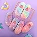 Kids Fuzzy Slippers Luminous Glow in the Dark for Boys Girls House Shoes Indoor 53G24