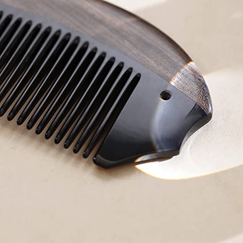 Tan Mujiang Hair Comb Natural Wood And Horny Material Anti-Static Cghj0602 #TOP3