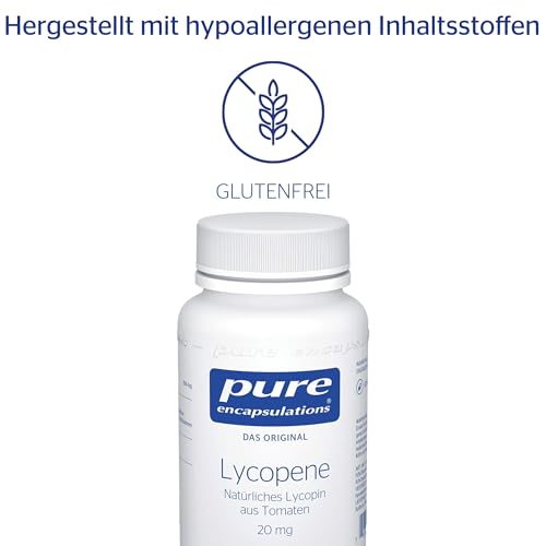 Lycopin-Kapseln Pure Encapsulations mit 20 mg natürlichem Lycopin