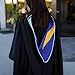 Endea Graduation Masters Hood for Education, Counseling & Guidance, Arts in Education College Degrees - Unisex (Light Blue/Royal Blue/Gold)