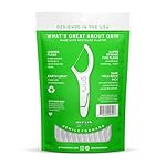 GRIN Fine Flosspyx, Floss Picks, 75 Count, Dental Flossers, Minty Flavor, Recycled Plastic, Super Strong Fine Floss, Tight Teeth, Premium Longer Floss Head, Includes Safe Fold-Back Tooth Pick - Image 2