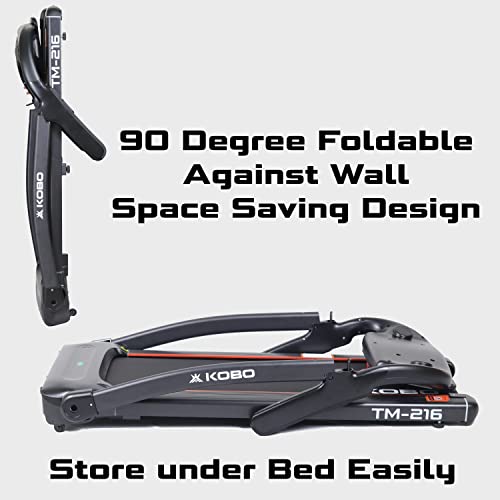 Image of Kobo 2HP DC Motorised Treadmill for Home Use with Bluetooth APP Multi Function Massager