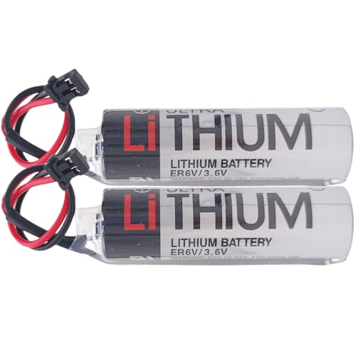 2-Pack Batería de Litio ER6V 3.6V 2400mAh Compatible miniatura 1