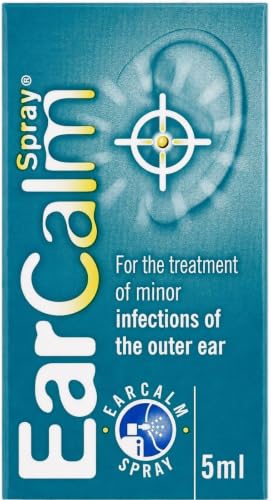 Ear Spray 5 ml Fast Acting Formula | Anti Bacterial Anti Inflammatory | Relieves Itching