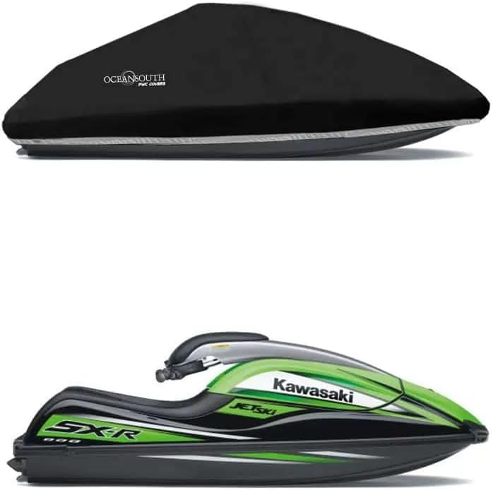 Oceansouth Kawasaki SXR800 Jet Ski Cover – Custom Fit PWC Cover – Trailerable & Storage – Waterproof, UV Resistant, Breathable Marine Fabric