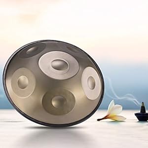 KKTECT Handpan Drum voor beginners, 18 Inch 6 Tone Stalen Drum Gemakkelijk te dragen Drum Pack, 6 Notes (G3, C4, D4, E4…