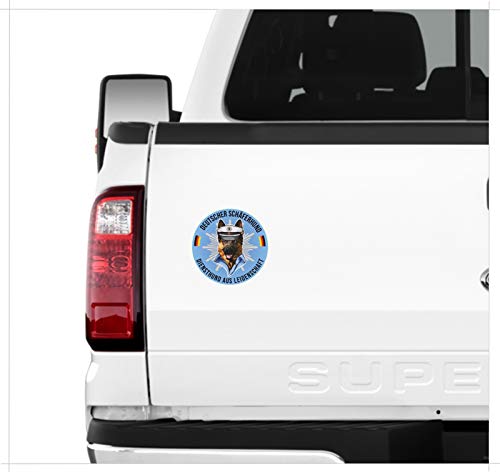 siviwonder Auto Aufkleber Polizei Deutscher Schäferhund Shepherd Hundeaufkleber K9 Reflex autoaufkleber Hund Folie Hundemotiv