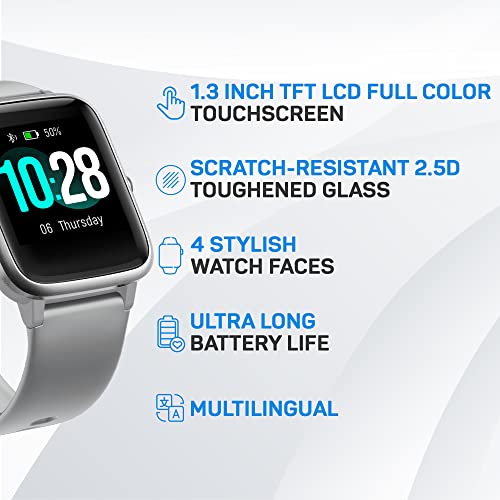 OCTANDRA-Move-VeryFitPro-Smart-Watch-HR-Heart-Rate-Sleep-Monitor-IP68-Waterproof-Activity-Fitness-Tracker-Step-Counter-Pedometer-Exercise-Running-Watch-Fitness-Watches-for-Men-Women-ID205L-Grey - Izzgadgets.com