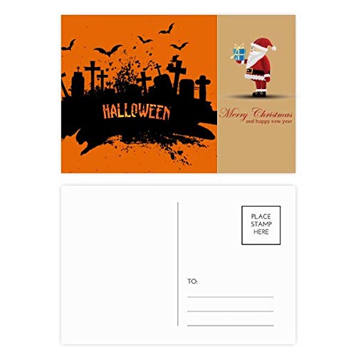 Cartes postales Halloween cimetière de nuit d'horreur en lot de 20 pièces pour correspondance