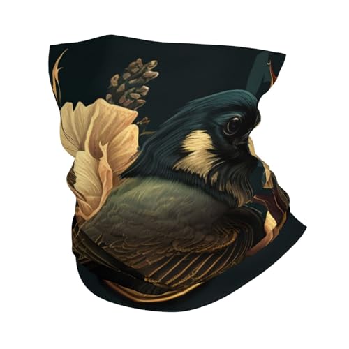 Crow and Magic Book Flower Vintage Neck Gaiter Face Cover Scarf Balaclava Bandana para Mujeres y Hombres, Bufanda Máscara para Motocicleta, Ciclismo, Conducción, Esquí y Fiesta miniatura 1