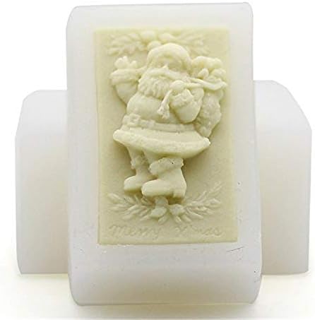 Miniatura 3 de YSCENL - Moldes de silicona para Navidad, paquete de 2 unidades, regalo para el 4 de julio, Papá Noel y árbol de Navidad, molde de jabón de