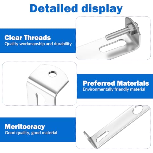 16 Stück Lampenhalterung Decke Set, 80/90/100/110mm Deckenhalterung Lampen Leuchten Montagehalterung Deckenleuchte Halterung mit Schraube Zubehör für Home Office Leuchte Montage