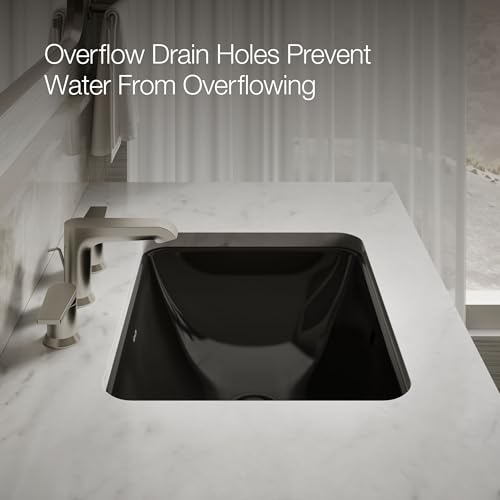 image for KOHLER 20000-7 Caxton Rectangle Undermount Bathroom Sink, Bathroom Van