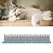 GLOGLOW Pet Steel Combs, Cat Comb with Stainless Steel Teeth Comfortable Massage Handle Cat Comb for Removing and Knots Pet Hair Removal Long and Short Hair (Blue)