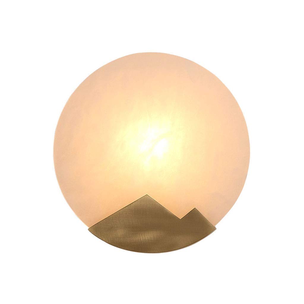 ASerZenith Led Wall Sconce, Wall Lamp Full Copper Bedroom Bedside Living Room Creativity Corridor Lamps