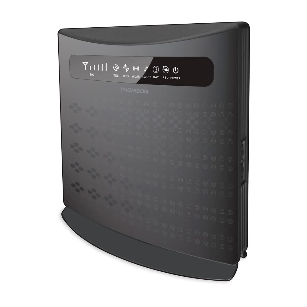 Thomson THOMSON THThomson 300 Routeur LTE, 300 Mbps, Wi-FI Via Carte SIM, WiFi, jusqu'à 300 Mbit/s, 2 antennes, 4 x Ethernet, 2 adaptateurs de Carte SIM, Inte, TH4G300