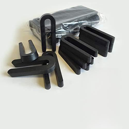 1/2 x 1-1/2 x 3-1/2 Plastic Horseshoe Shims - Brown - 500/Box