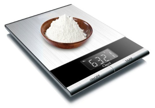 Ozeri Ultra Thin Professional Digital Kitchen Food Scale, In Elegant Stainless Steel #TOP7