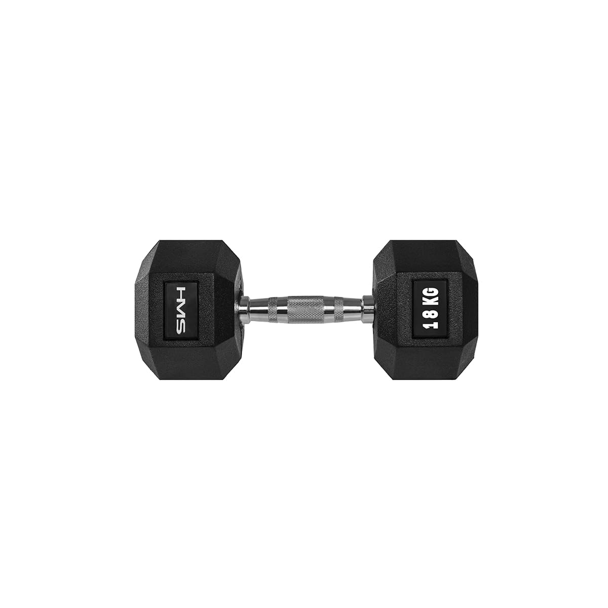 HMS Unisex's 17-66-118 HEX PRO Hantel, Schwarz, Einheitsgröße