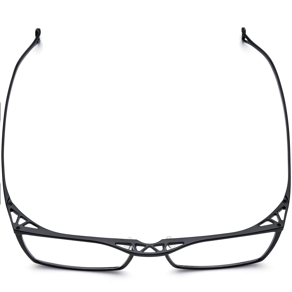 FONEX Titanium Glasses Frame for Men,Square Eyewear Full Optical Eyeglasses F85641