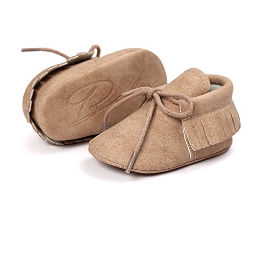 Rvrovic 43225-4218 Baby Boys Girls Moccasins Soft Sole Tassels Prewalker Anti-Slip Shoes thumb #3