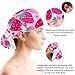otnrnondcl Flowers Strawberry Breathable Working Cap with Button, Bow Hair Scrunchy, One Size Fits All for Woman