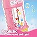 FS Kids Vacuum Toy That Really Works with Lights & Sounds, Pretend Play Toy Vacuum for Toddlers 1-3, Toddler Vacuum Toys for Ages 18M+ Girls, Cleaning Toy with Ball-Popping, Pink